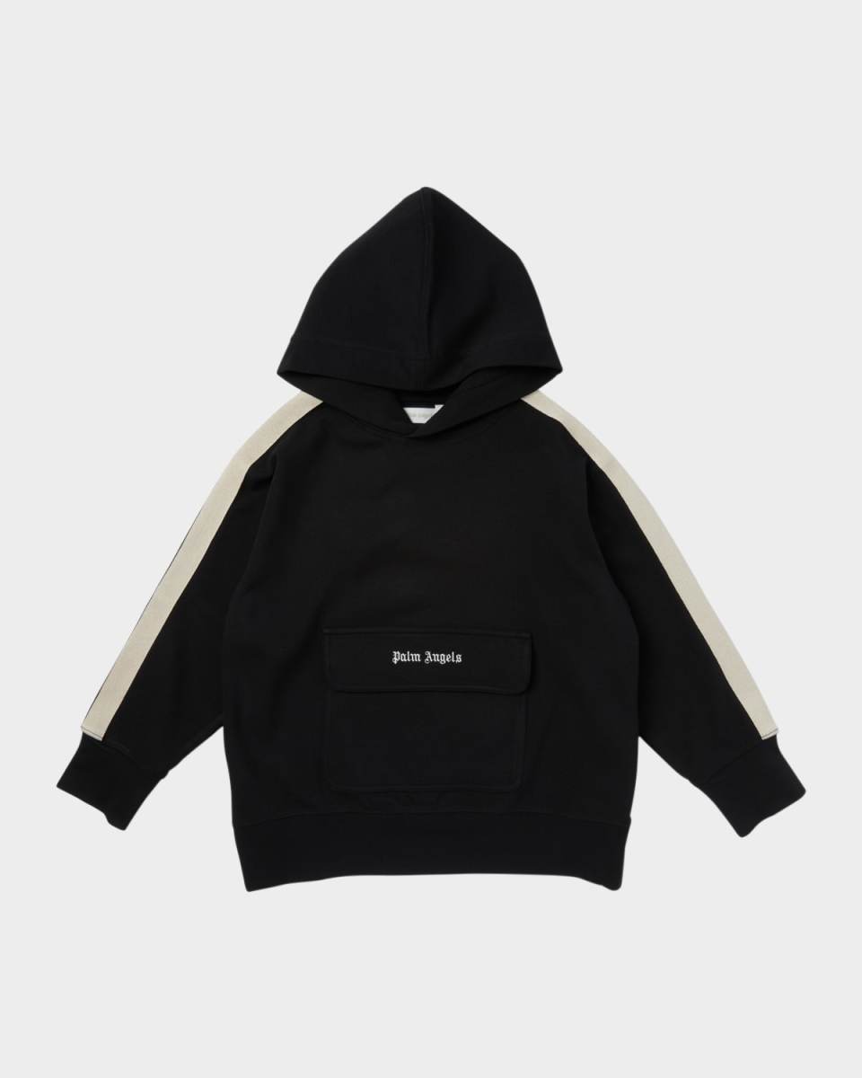 Boy's Logo-Embroidered Track Hoodie, Size 4-